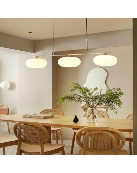 American simple long dining room dining table bar lamp creative light luxury designer new office conference hall chandelier