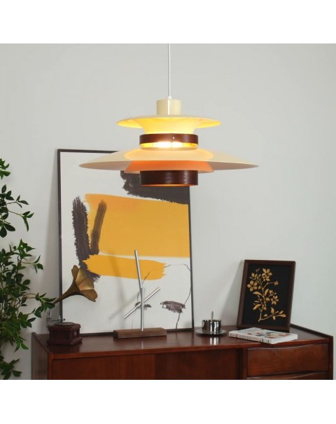 NanYue Lighting Scandinavian ph5 Dining Room Lamp Japanese Cream Wind Bedroom Bedside Retro Simple Bar Flying Saucer Chandelier