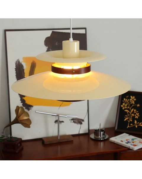 NanYue Lighting Scandinavian ph5 Dining Room Lamp Japanese Cream Wind Bedroom Bedside Retro Simple Bar Flying Saucer Chandelier