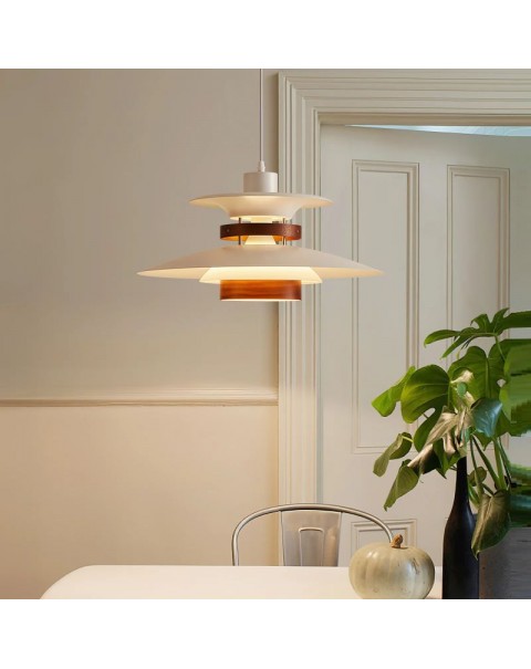 NanYue Lighting Scandinavian ph5 Dining Room Lamp Japanese Cream Wind Bedroom Bedside Retro Simple Bar Flying Saucer Chandelier