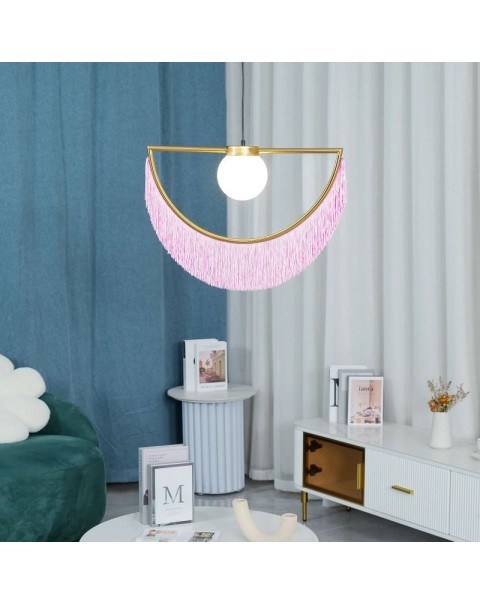 Scandinavian personality creative designer cafe theme restaurant sample room modern simple bedroom bedside small chandelier