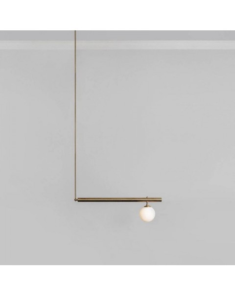 Scandinavian creative simplicity new minimalist light luxury copper a word dining chandelier long office lights tea room study chandelier