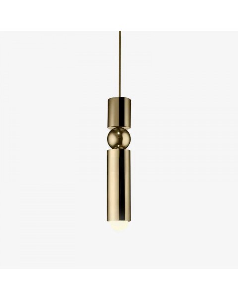 Scandinavian post-modern minimalist light luxury creative restaurant window bar bedside lamps and lanterns single head gold chandelier