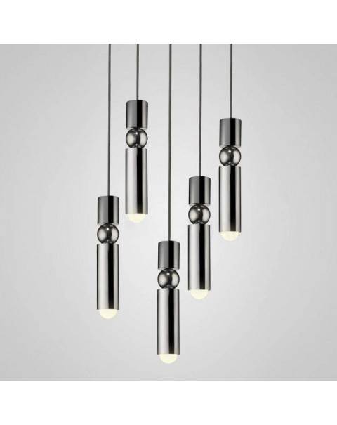 Scandinavian post-modern minimalist light luxury creative restaurant window bar bedside lamps and lanterns single head gold chandelier