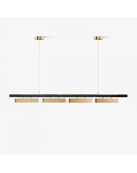 Post-modern dining room chandelier minimalist light luxury a word long cashier bar sample room creative designer chandelier