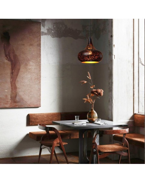 Retro industrial style nostalgia restaurant chandelier creative personality cafe dining table bar single head bar chandelier