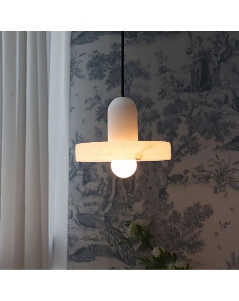 Light luxury simple creative marble dining room bedroom bedside bar designer hanging wire small chandelier guangdong zhongshan lamps and lanterns