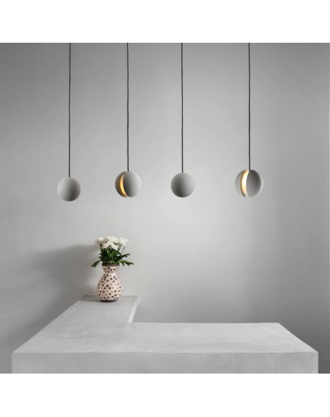 Creative planet chandelier restaurant bar lamp industrial style cement lamps and lanterns Scandinavian personalized bedroom bedside lamp moon light