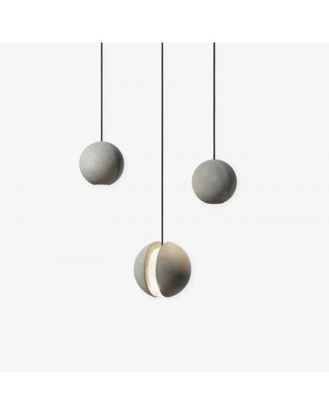 Creative planet chandelier restaurant bar lamp industrial style cement lamps and lanterns Scandinavian personalized bedroom bedside lamp moon light