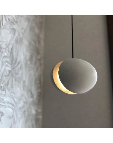 Creative planet chandelier restaurant bar lamp industrial style cement lamps and lanterns Scandinavian personalized bedroom bedside lamp moon light