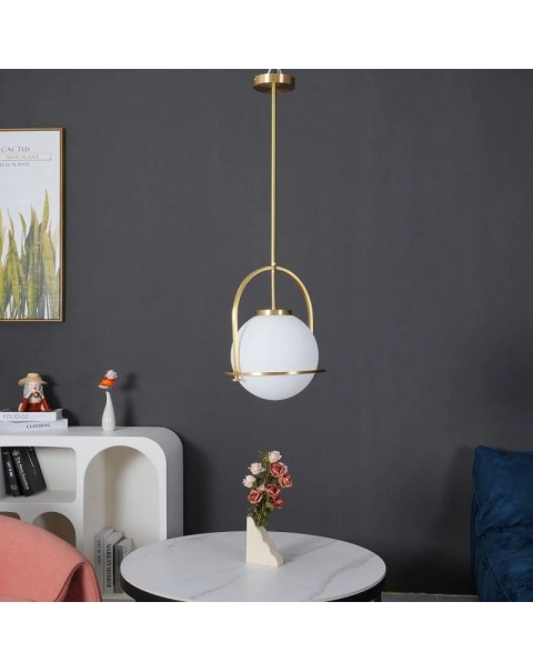 Scandinavian style simple personality bedroom bedside chandelier restaurant bar glass round ball ball light luxury dining table lamps and lanterns