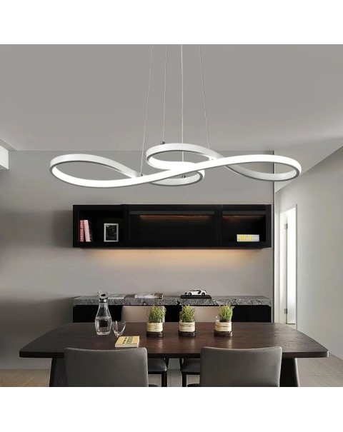 Opal applies the starry sky light style dining room lamp chandelier new Scandinavian modern simple long bar light bar lamp creativity