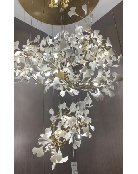 Large Flower Light Ginkgo Biloba Lighting