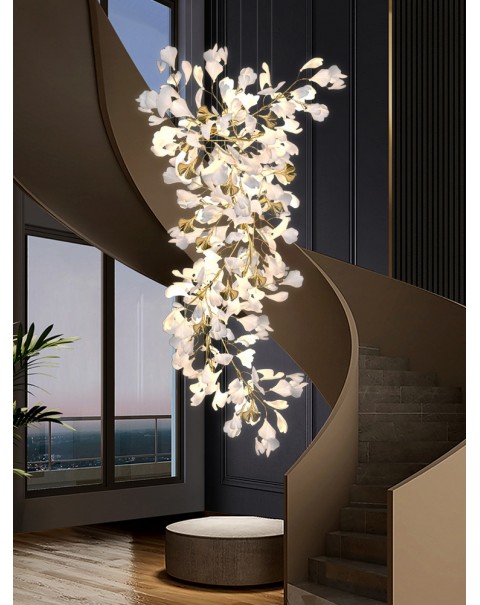 Large Flower Light Ginkgo Biloba Lighting