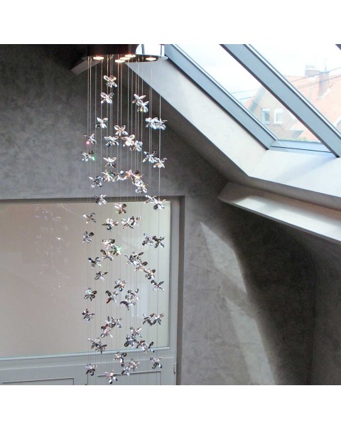 Crystal flower chandelier