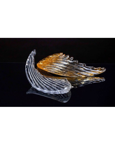 Angel wings glass wings ceiling light