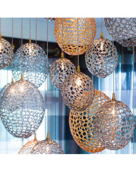 Honeycomb Spherical Chandelier