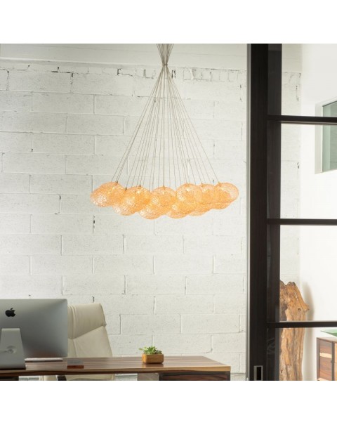 Honeycomb Spherical Chandelier