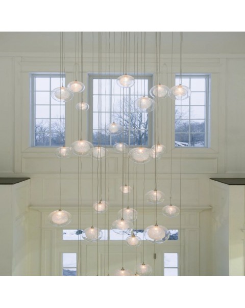 Double Orb Chandelier