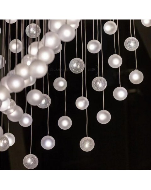 Bright crystal chandelier