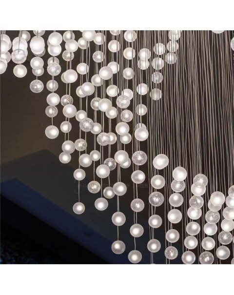 Bright crystal chandelier