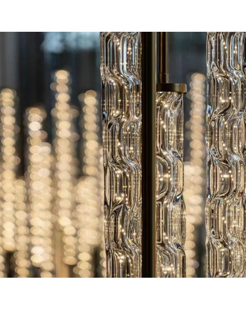 Hotel Lobby Staircase Crystal Glass Chandelier