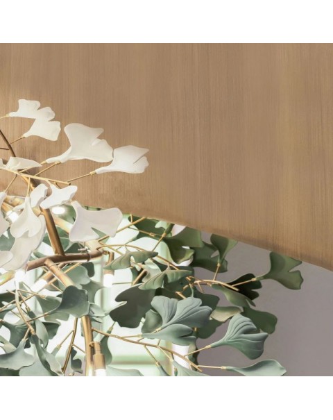 Creative Art Ginkgo Petal Staircase Villa Chandelier