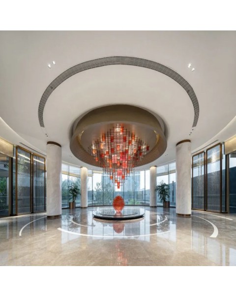 Hotel lobby showroom crystal chandelier