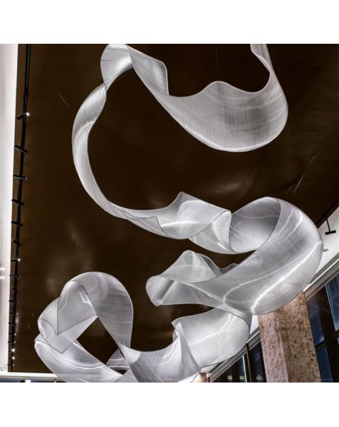 Art Ribbon Decoration Hotel Lobby Chandelier