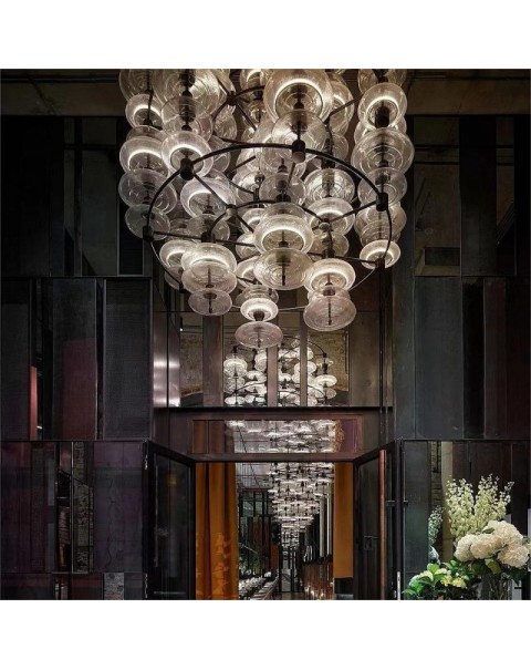 Creative villa hotel lobby crystal glass chandelier