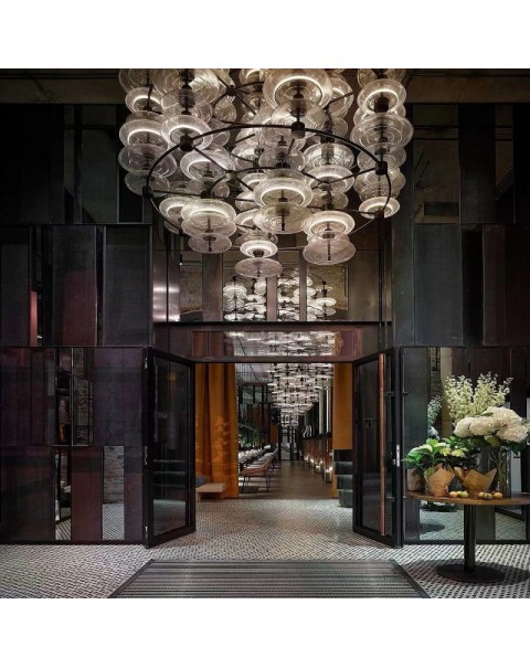 Creative villa hotel lobby crystal glass chandelier