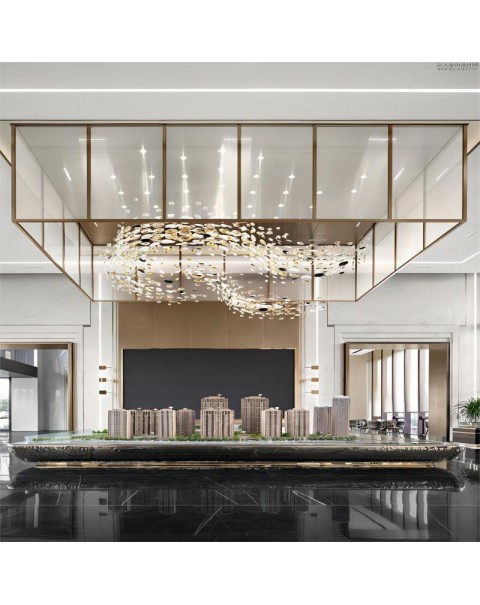 Ellipsoidal Creative Chandelier for Living Room Lobby