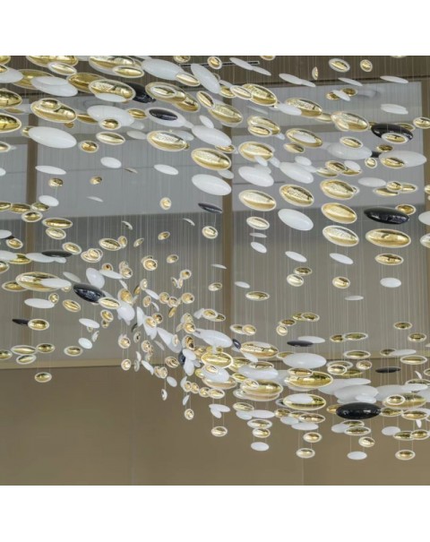 Ellipsoidal Creative Chandelier for Living Room Lobby