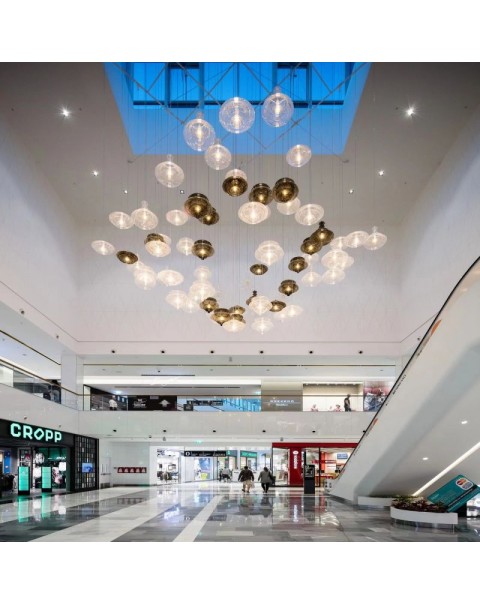 Hotel lobby clubhouse crystal glass creative chandelier