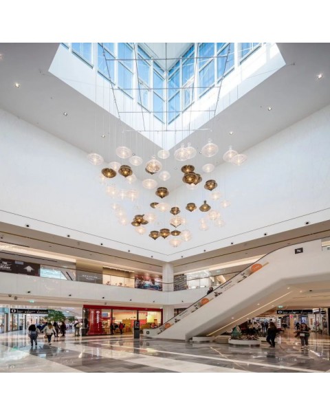 Hotel lobby clubhouse crystal glass creative chandelier