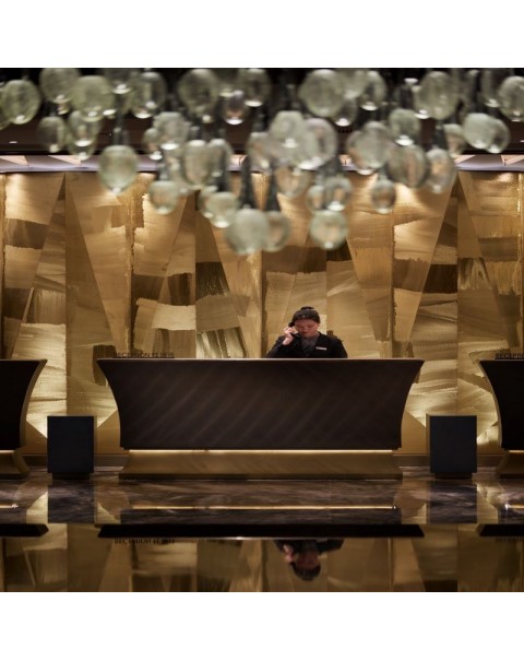 Crystal Glass Chandelier for Living Room Lobby