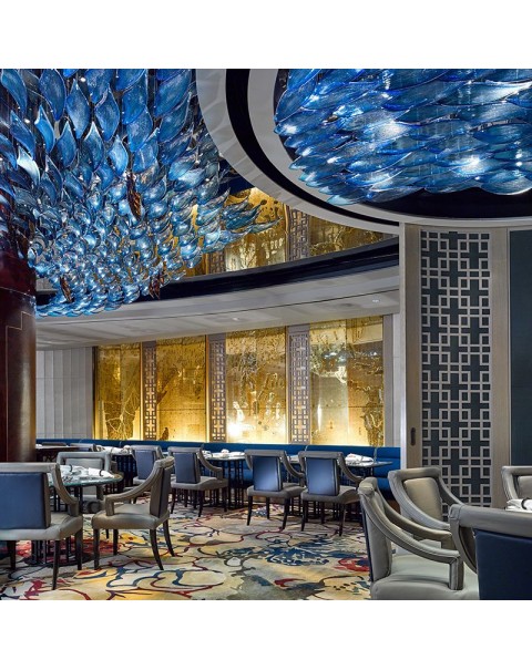 Villa hotel lobby creative crystal glass chandelier