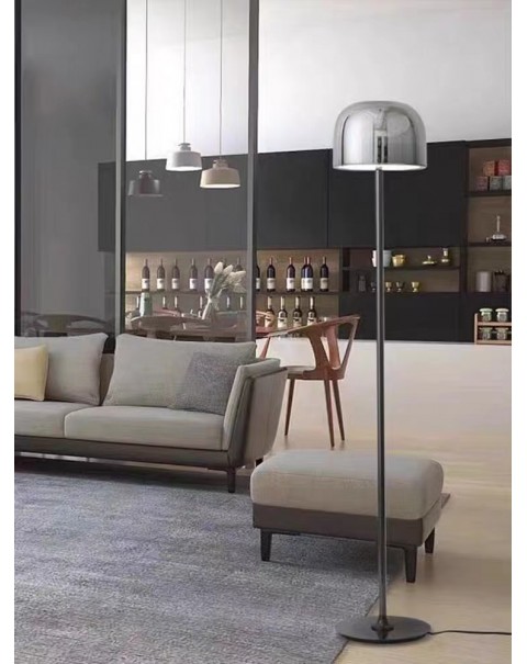 Modern Scandinavian Designer Equator Floor Lamp Italian Creative Living Room Bedroom Hall Sample Room Glass Lamps