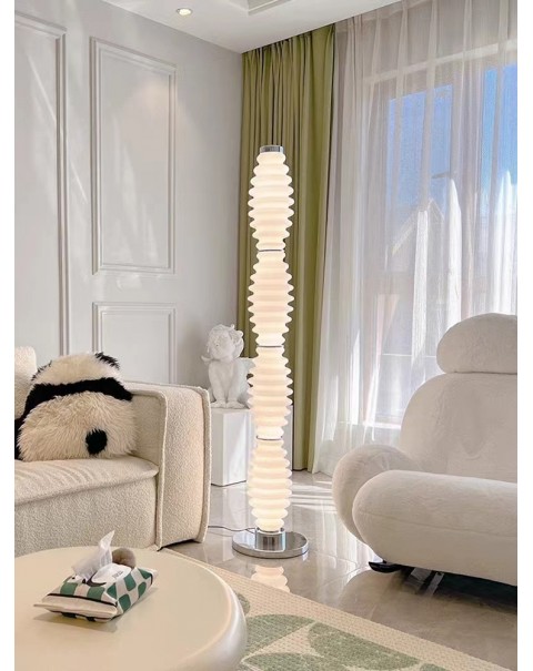 Italian designer living room floor lamp beside sofa vertical model room bedroom study gourd glass floor lamps