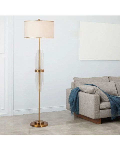 Light luxury floor lamp crystal modern minimalist living room sofa study bedroom designer premium feeling bedside lamps