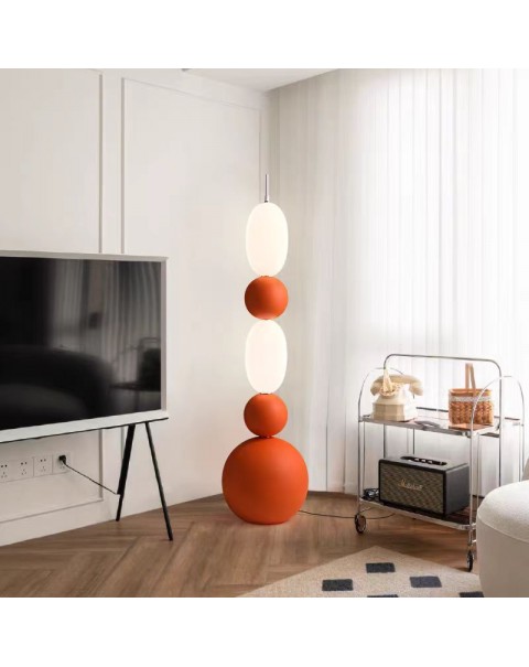 French cream wind floor lamp net red modern minimalist bedroom senior sense of living room sofa next to the decorative atmosphere lamps and lanterns