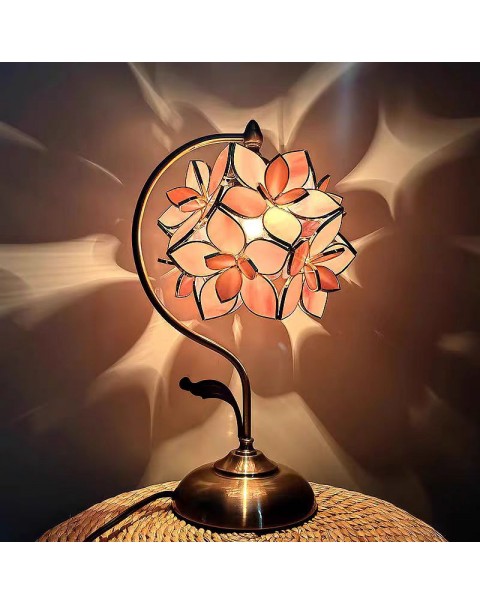 American style elegant aesthetic warm and romantic light luxury princess female children's room powder bedroom bedside table lamps