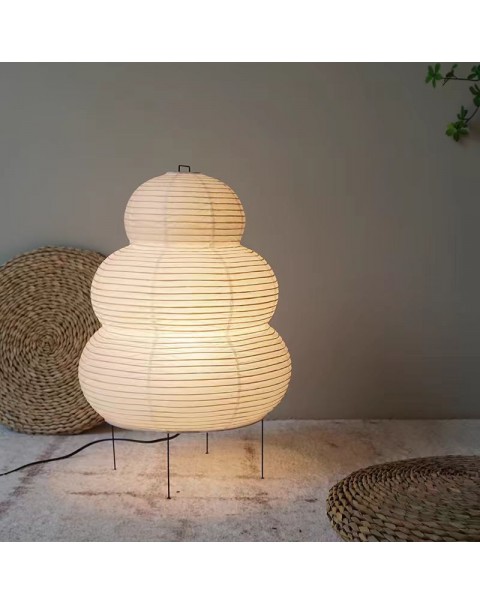 Paper lamps wabi-sabi and wabi-sabi table lamps Japanese tatami floor lamps art B&B study room ambient lighting