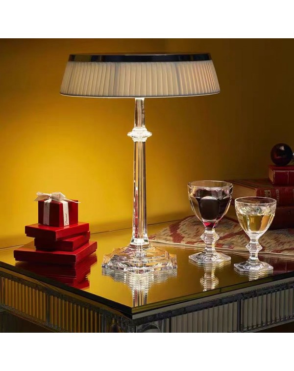 Italian designer light luxury crystal table lamp l...