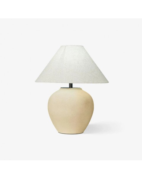 Japanese wabi-sabi style ceramic jar table lamp new Chinese retro designer B&B hotel living room bedroom bedside lamps