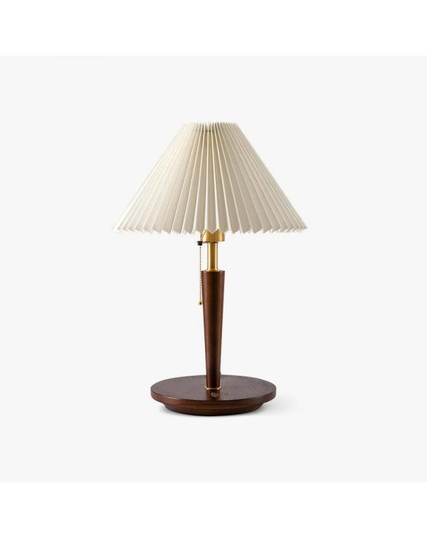 Grand View Table Lamp Bedroom Bedside Lamp Pleated...