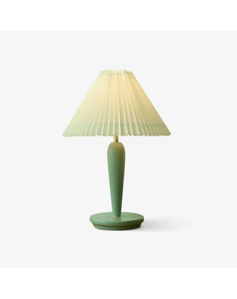 Antique modern ins pleated Scandinavian American bedroom bedside living room Japanese retro simple vintage table lamps