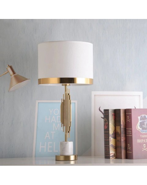 Light luxury post-modern creative table lamp bedside lamp American bedroom home European simple living room sample room decorative lamps