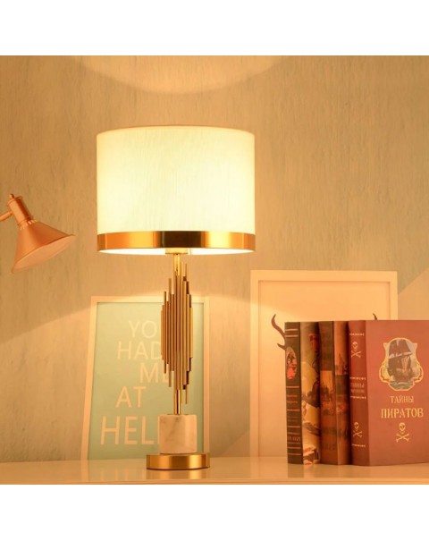 Light luxury post-modern creative table lamp bedside lamp American bedroom home European simple living room sample room decorative lamps