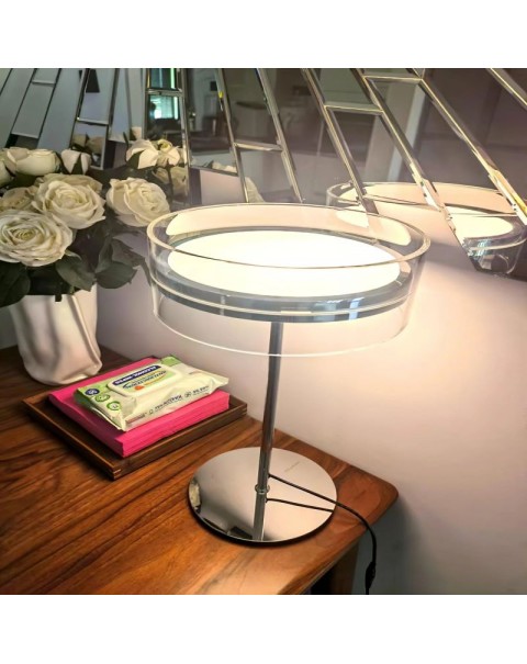 Post-modern bedroom simple glass table lamp study desk atmosphere decorative small lamp designer recommended bedside lamps and lanterns